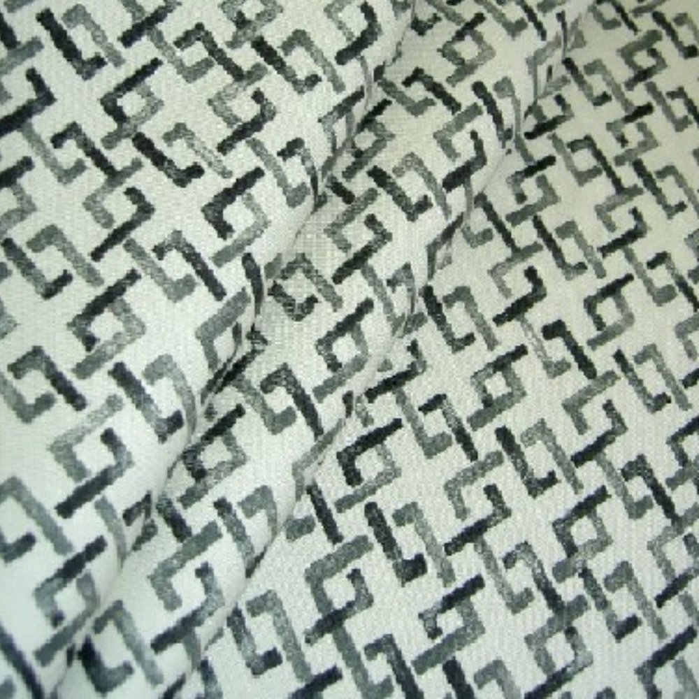 Women's Cotton Square Link Coal Fabric